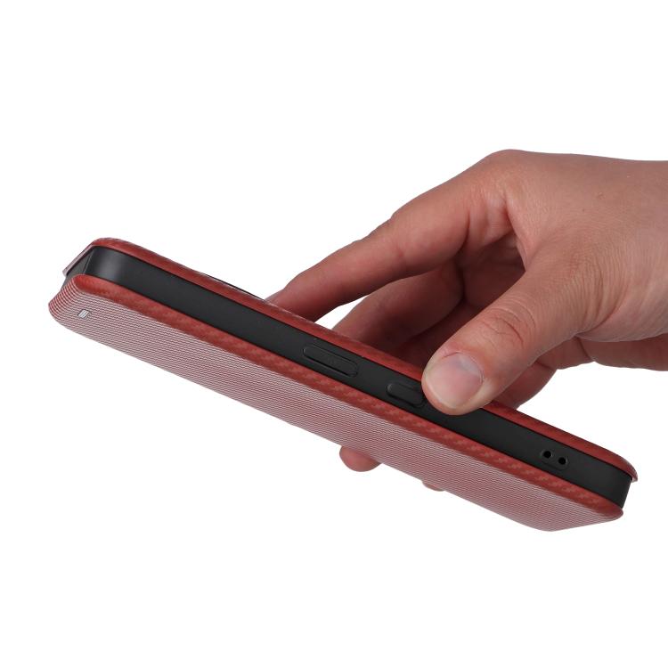 For Nothing Phone 3a Pro Carbon Fiber Texture Flip Leather Phone Case