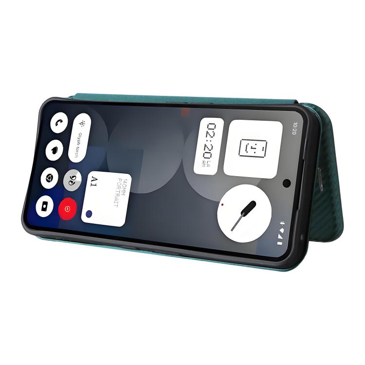 For Nothing Phone 3a Pro Carbon Fiber Texture Flip Leather Phone Case