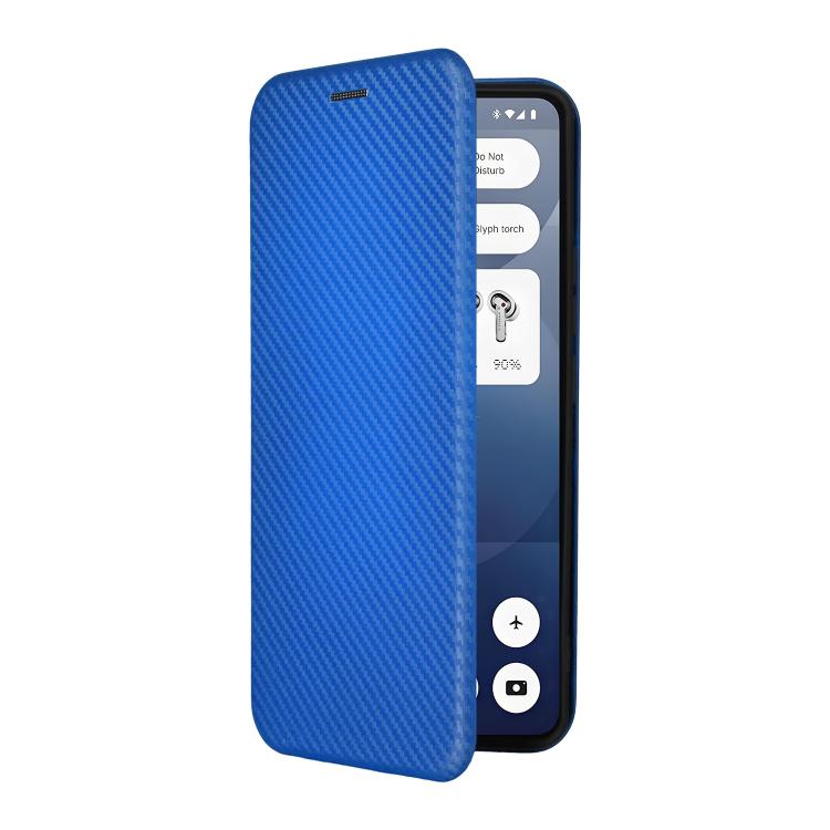 For Nothing Phone 3a Carbon Fiber Texture Flip Leather Phone Case