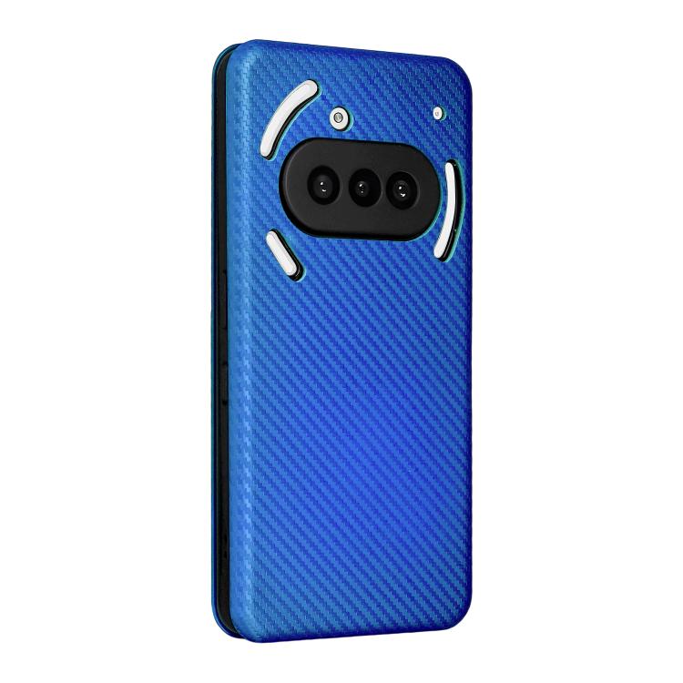 For Nothing Phone 3a Carbon Fiber Texture Flip Leather Phone Case