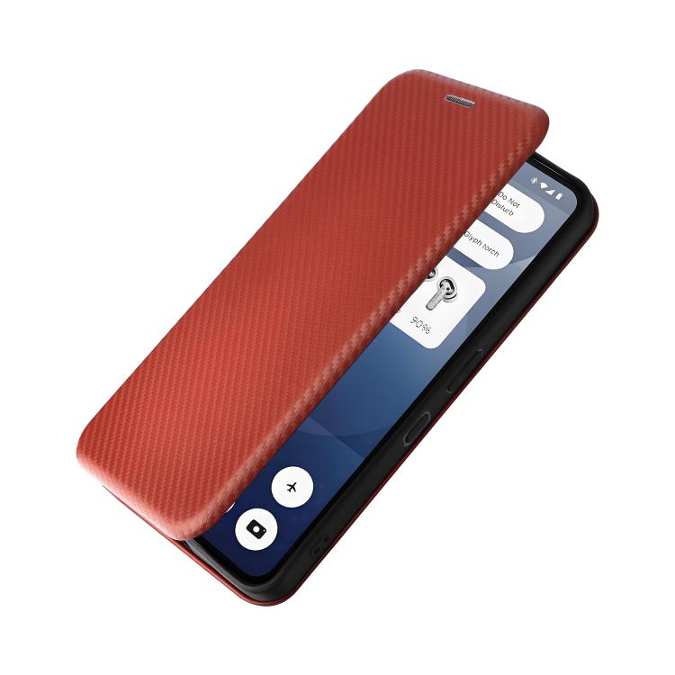 For Nothing Phone 3a Carbon Fiber Texture Flip Leather Phone Case