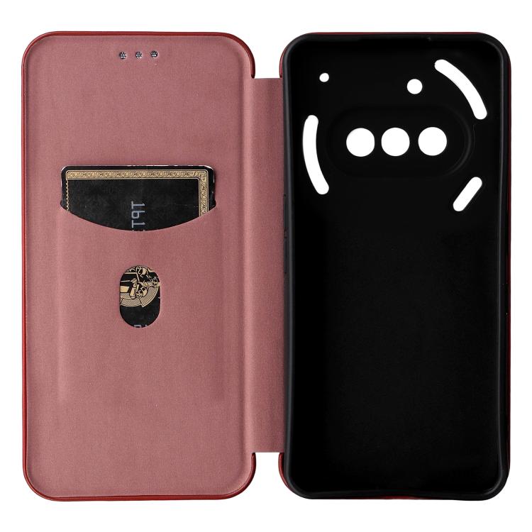 For Nothing Phone 3a Carbon Fiber Texture Flip Leather Phone Case