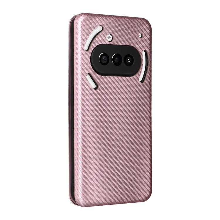 For Nothing Phone 3a Carbon Fiber Texture Flip Leather Phone Case