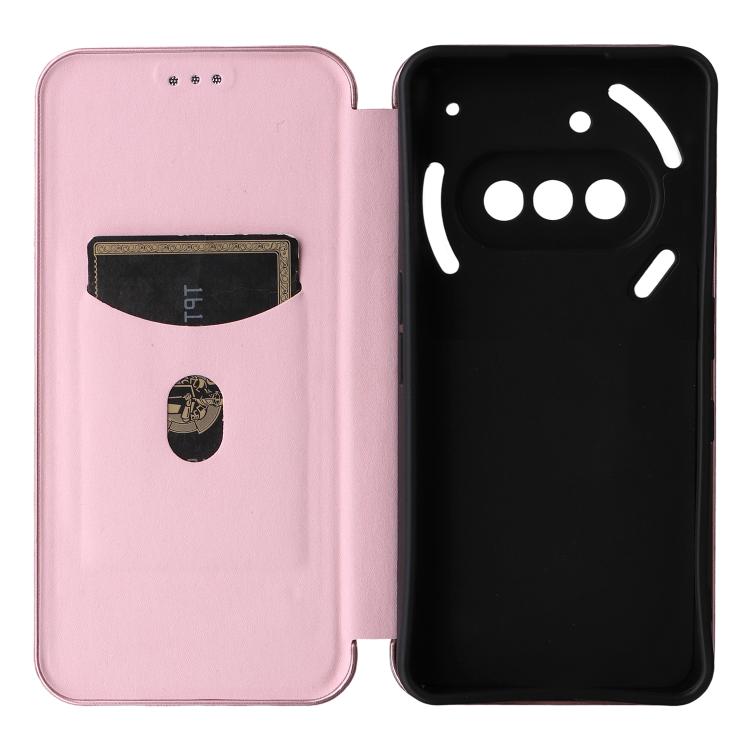 For Nothing Phone 3a Carbon Fiber Texture Flip Leather Phone Case