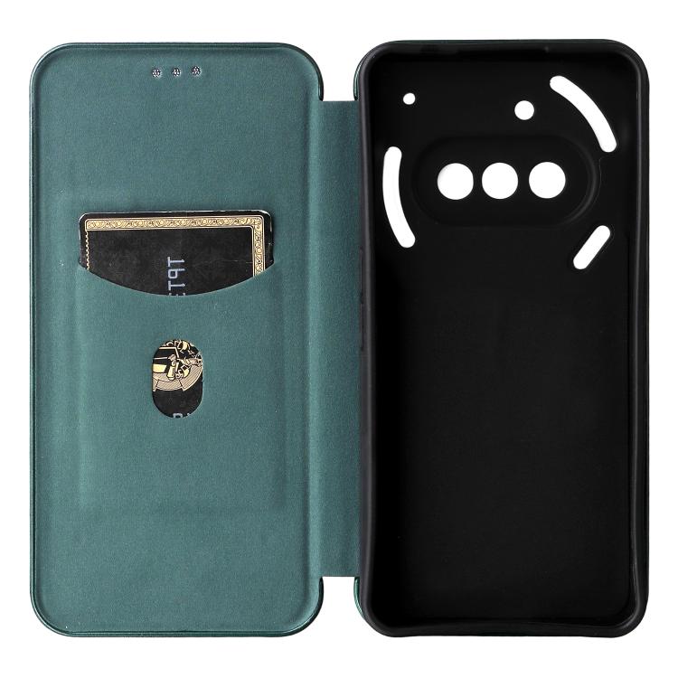 For Nothing Phone 3a Carbon Fiber Texture Flip Leather Phone Case