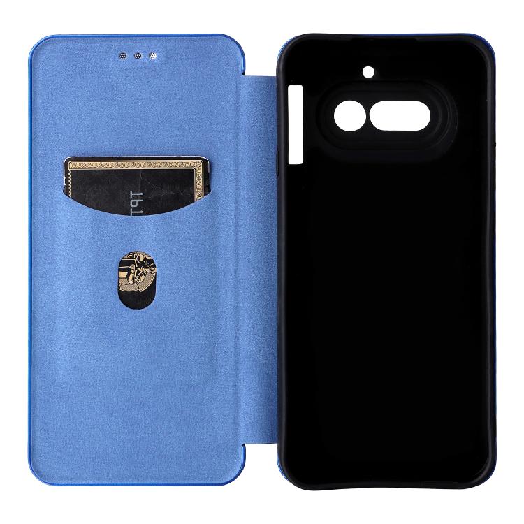 For Nothing Phone 4a Carbon Fiber Texture Flip Leather Phone Case