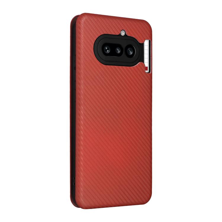 For Nothing Phone 4a Carbon Fiber Texture Flip Leather Phone Case