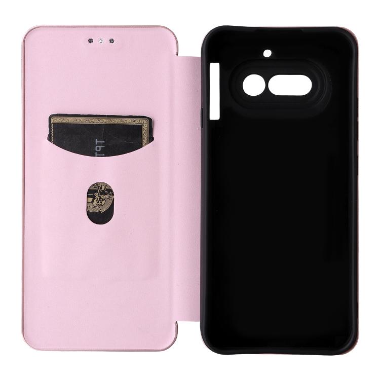 For Nothing Phone 4a Carbon Fiber Texture Flip Leather Phone Case