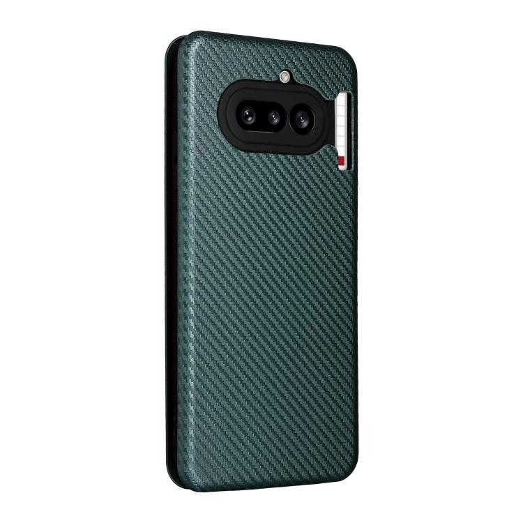 For Nothing Phone 4a Carbon Fiber Texture Flip Leather Phone Case