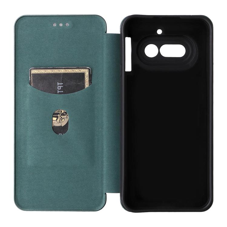 For Nothing Phone 4a Carbon Fiber Texture Flip Leather Phone Case