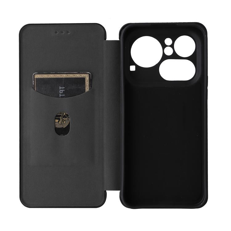 For Nothing Phone 4a Pro Carbon Fiber Texture Flip Leather Phone Case