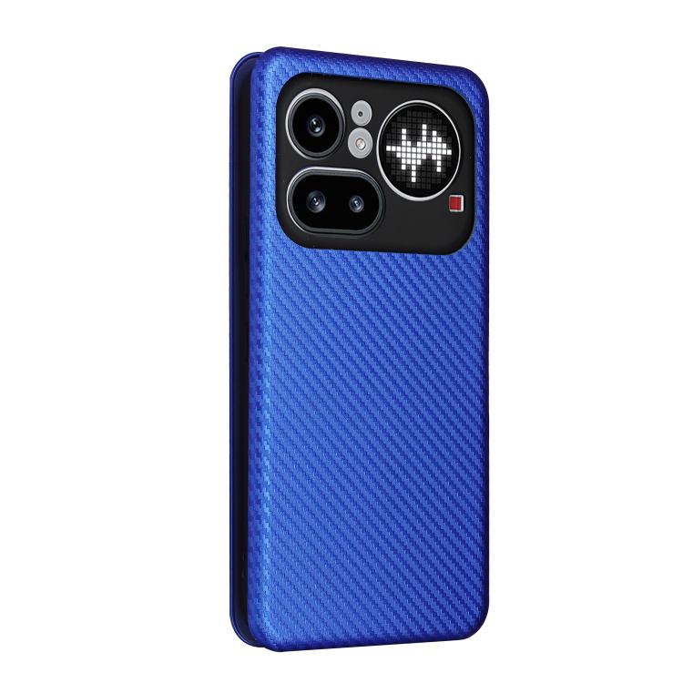 For Nothing Phone 4a Pro Carbon Fiber Texture Flip Leather Phone Case