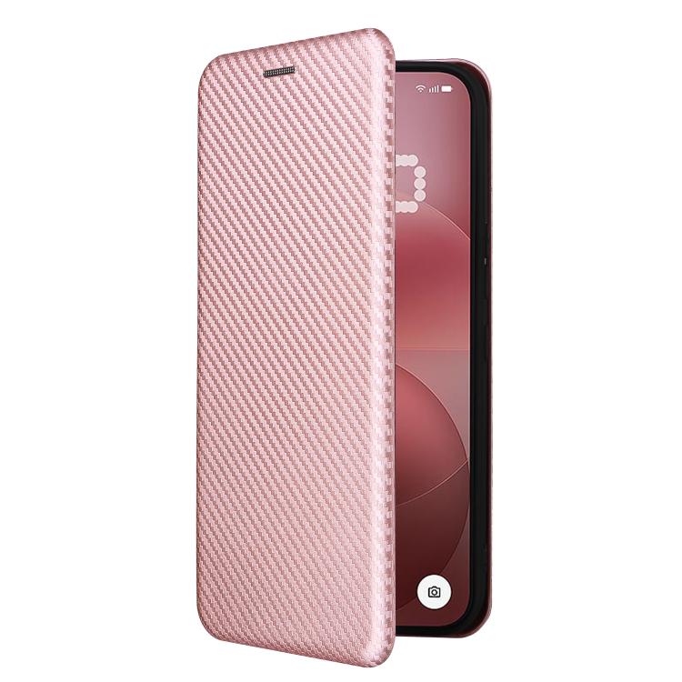 For Nothing Phone 4a Pro Carbon Fiber Texture Flip Leather Phone Case