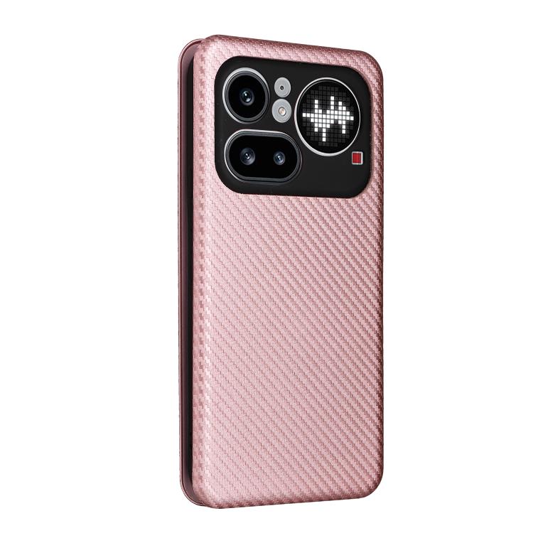 For Nothing Phone 4a Pro Carbon Fiber Texture Flip Leather Phone Case