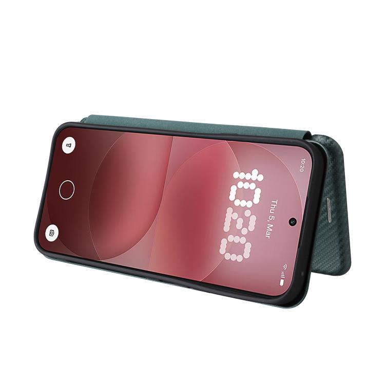 For Nothing Phone 4a Pro Carbon Fiber Texture Flip Leather Phone Case