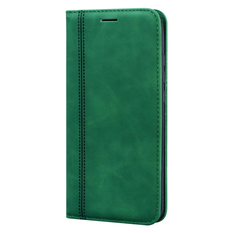 For Xiaomi Redmi 7 Frosted Business Magnetic Horizontal Flip PU Leather Case with Holder & Card Slot & Lanyard
