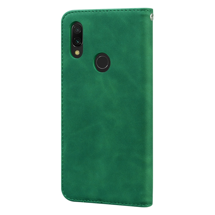 For Xiaomi Redmi 7 Frosted Business Magnetic Horizontal Flip PU Leather Case with Holder & Card Slot & Lanyard