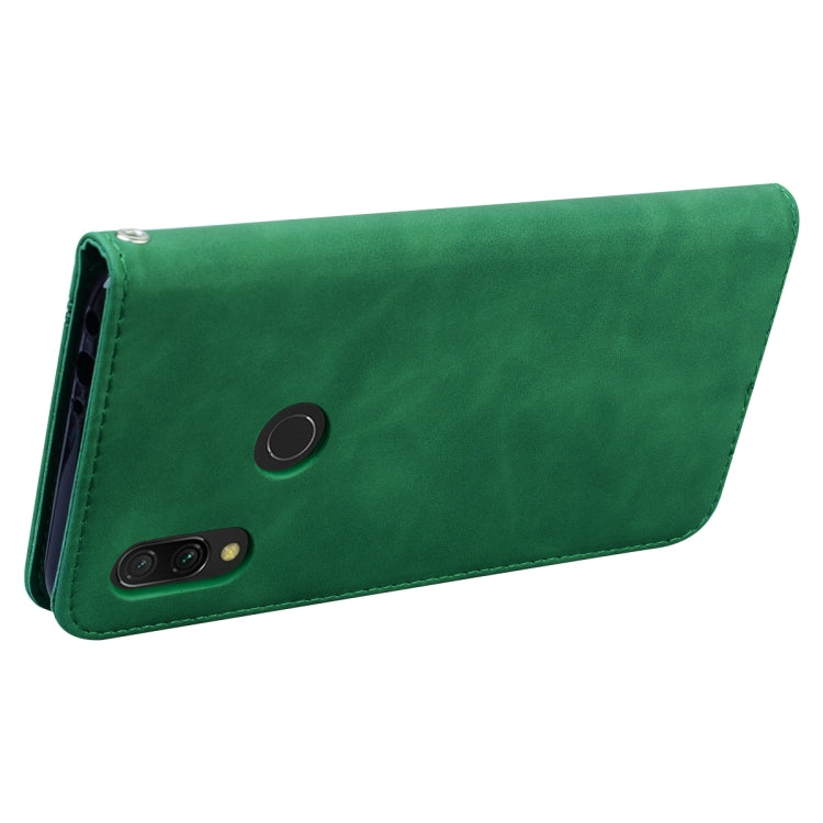 For Xiaomi Redmi 7 Frosted Business Magnetic Horizontal Flip PU Leather Case with Holder & Card Slot & Lanyard