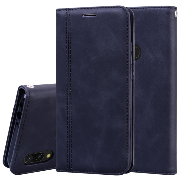 For Xiaomi Redmi 7 Frosted Business Magnetic Horizontal Flip PU Leather Case with Holder & Card Slot & Lanyard