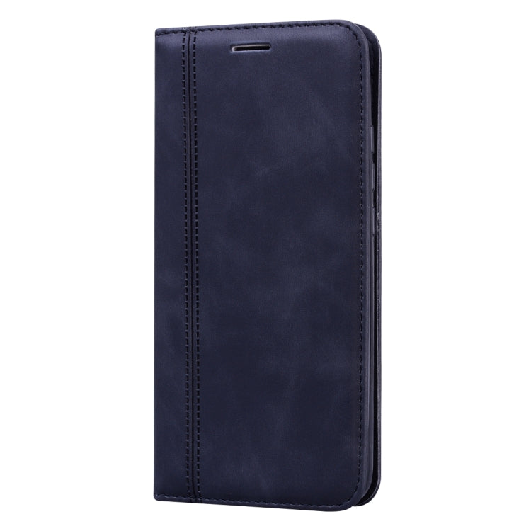 For Xiaomi Redmi 7 Frosted Business Magnetic Horizontal Flip PU Leather Case with Holder & Card Slot & Lanyard
