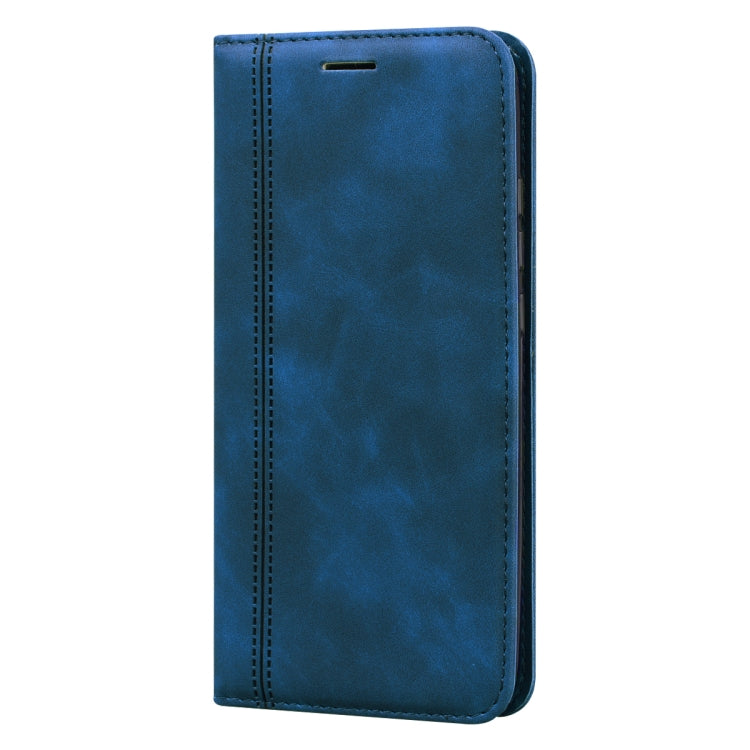 For Xiaomi Redmi 7 Frosted Business Magnetic Horizontal Flip PU Leather Case with Holder & Card Slot & Lanyard