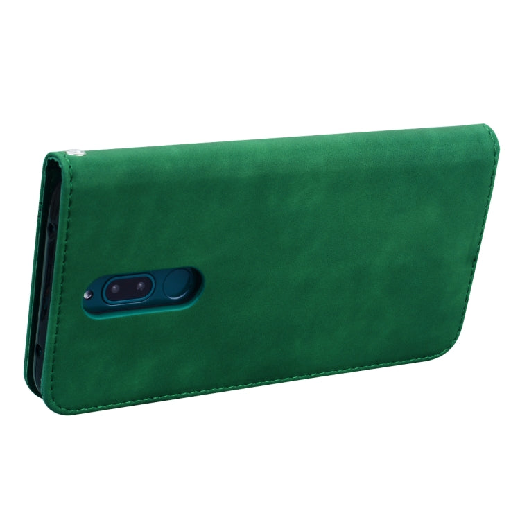 For Xiaomi Redmi 8 Frosted Business Magnetic Horizontal Flip PU Leather Case with Holder & Card Slot & Lanyard