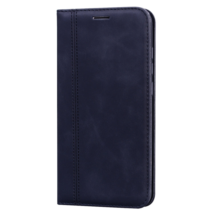 For Xiaomi Redmi 8 Frosted Business Magnetic Horizontal Flip PU Leather Case with Holder & Card Slot & Lanyard