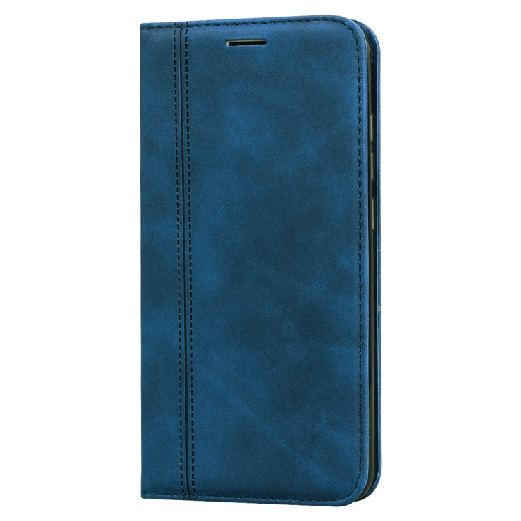For Xiaomi Redmi 8 Frosted Business Magnetic Horizontal Flip PU Leather Case with Holder & Card Slot & Lanyard