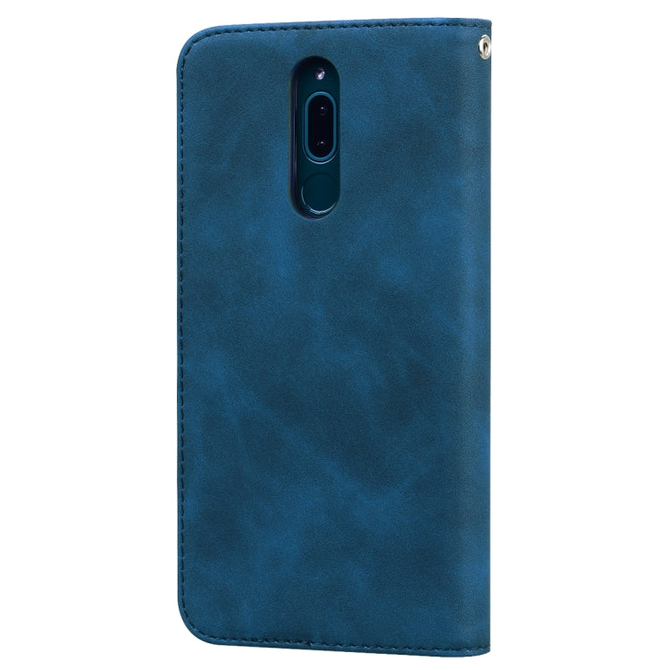 For Xiaomi Redmi 8 Frosted Business Magnetic Horizontal Flip PU Leather Case with Holder & Card Slot & Lanyard