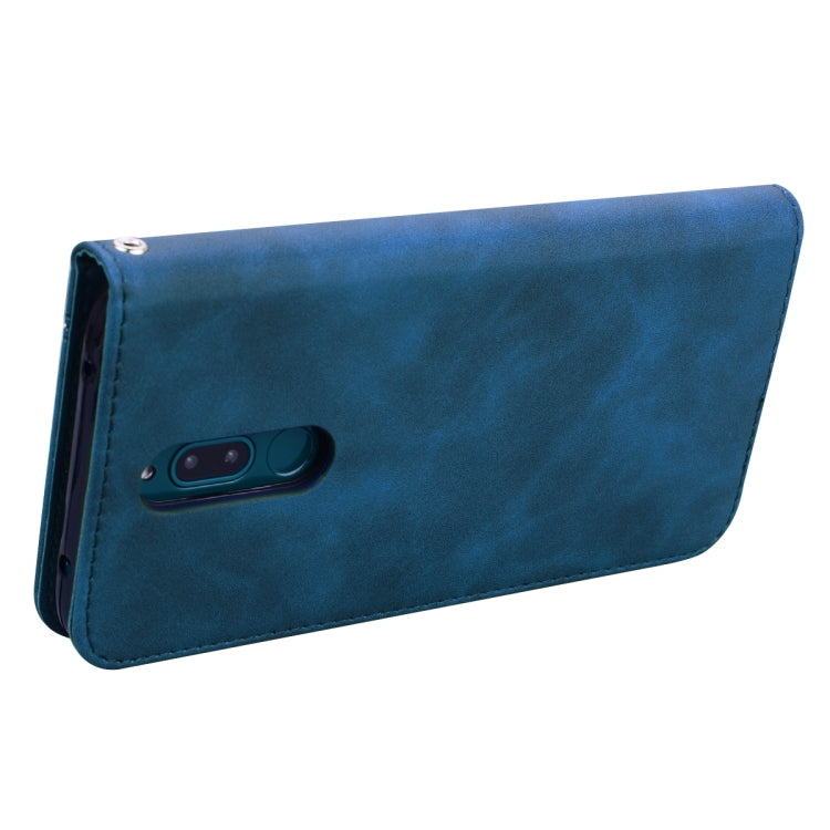 For Xiaomi Redmi 8 Frosted Business Magnetic Horizontal Flip PU Leather Case with Holder & Card Slot & Lanyard