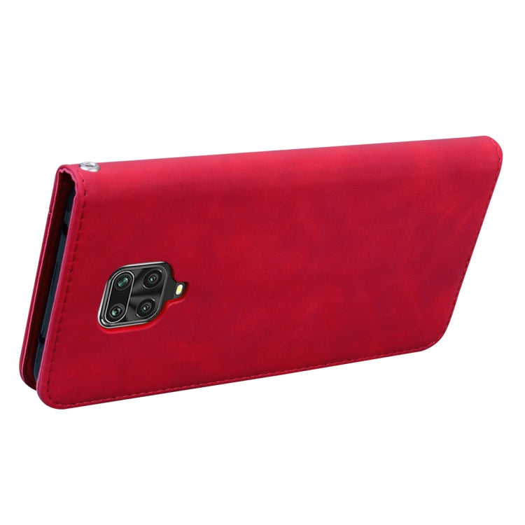 For Xiaomi Redmi Note 9S Frosted Business Magnetic Horizontal Flip PU Leather Case with Holder & Card Slot & Lanyard