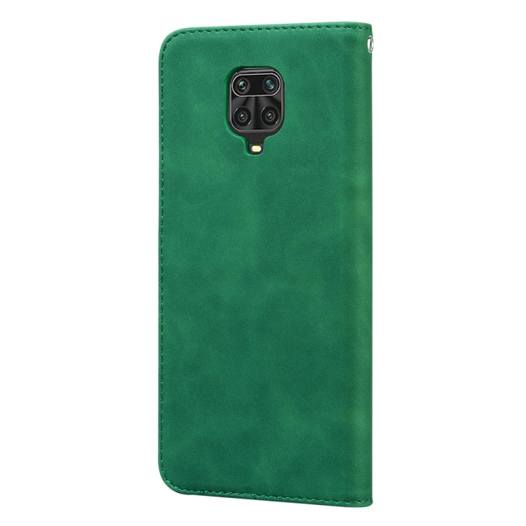 For Xiaomi Redmi Note 9S Frosted Business Magnetic Horizontal Flip PU Leather Case with Holder & Card Slot & Lanyard