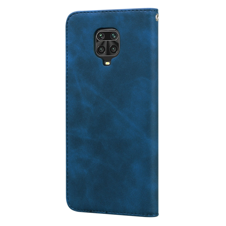 For Xiaomi Redmi Note 9S Frosted Business Magnetic Horizontal Flip PU Leather Case with Holder & Card Slot & Lanyard