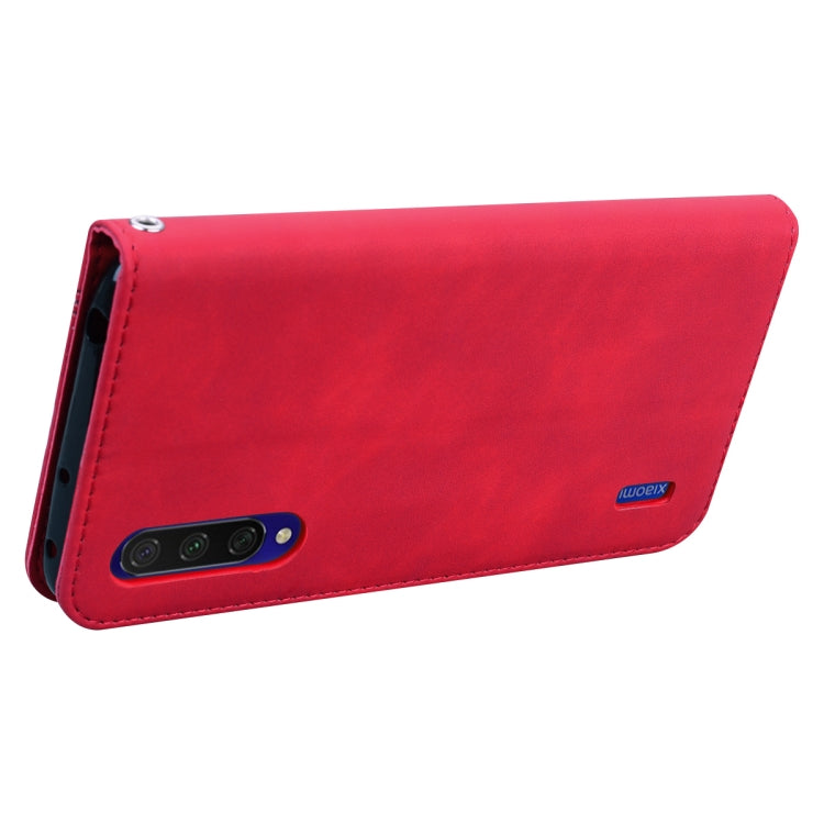 For Xiaomi Mi CC9 / A3 Lite / Mi 9 Lite Frosted Business Magnetic Horizontal Flip PU Leather Case with Holder & Card Slot & Lanyard
