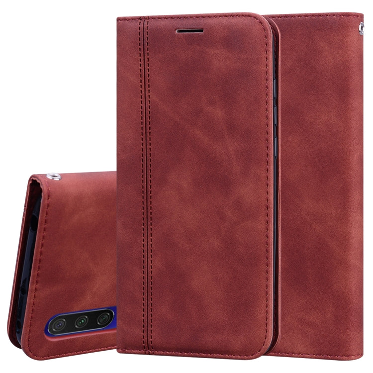 For Xiaomi Mi CC9 / A3 Lite / Mi 9 Lite Frosted Business Magnetic Horizontal Flip PU Leather Case with Holder & Card Slot & Lanyard