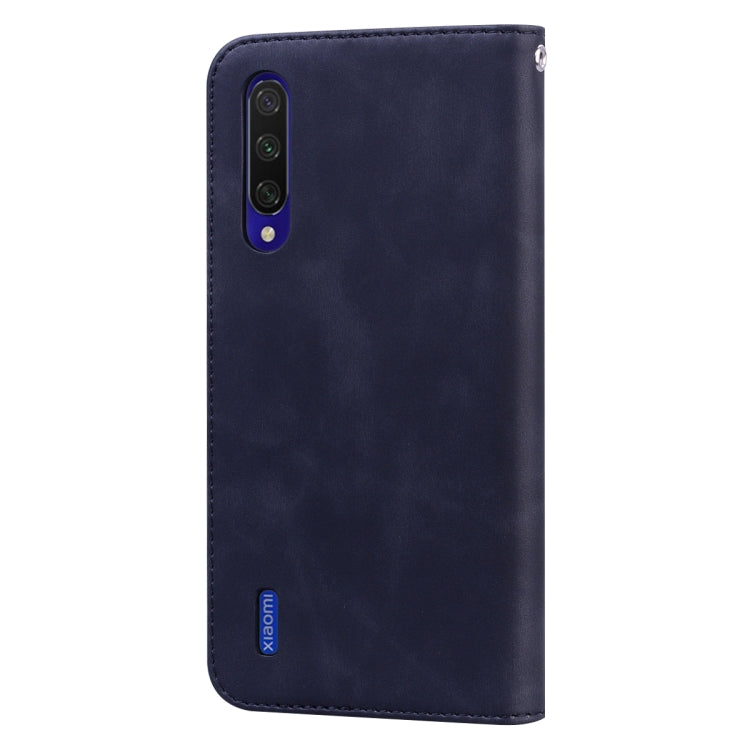 For Xiaomi Mi CC9 / A3 Lite / Mi 9 Lite Frosted Business Magnetic Horizontal Flip PU Leather Case with Holder & Card Slot & Lanyard