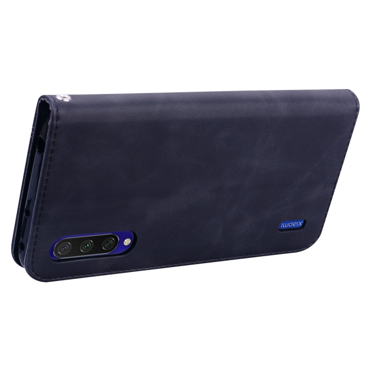 For Xiaomi Mi CC9 / A3 Lite / Mi 9 Lite Frosted Business Magnetic Horizontal Flip PU Leather Case with Holder & Card Slot & Lanyard