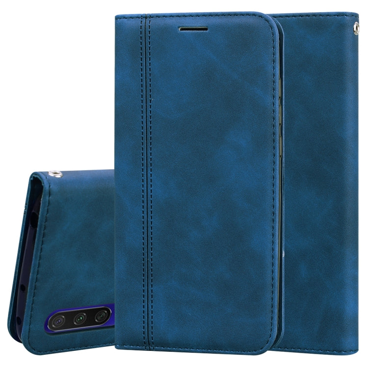For Xiaomi Mi CC9 / A3 Lite / Mi 9 Lite Frosted Business Magnetic Horizontal Flip PU Leather Case with Holder & Card Slot & Lanyard