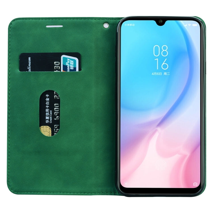 For Xiaomi Mi CC9e Frosted Business Magnetic Horizontal Flip PU Leather Case with Holder & Card Slot & Lanyard