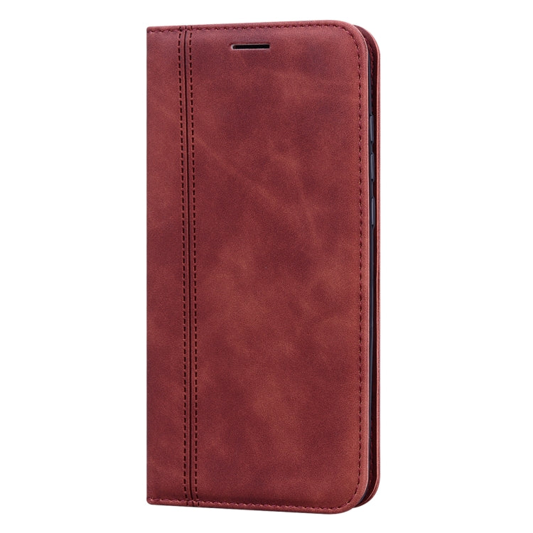 For Xiaomi Mi CC9e Frosted Business Magnetic Horizontal Flip PU Leather Case with Holder & Card Slot & Lanyard