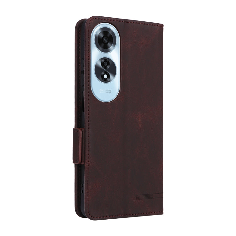 For OPPO A60 Magnetic Clasp Leather Phone Case