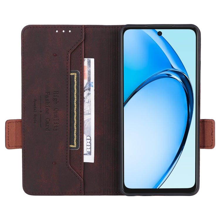 For OPPO A60 Magnetic Clasp Leather Phone Case