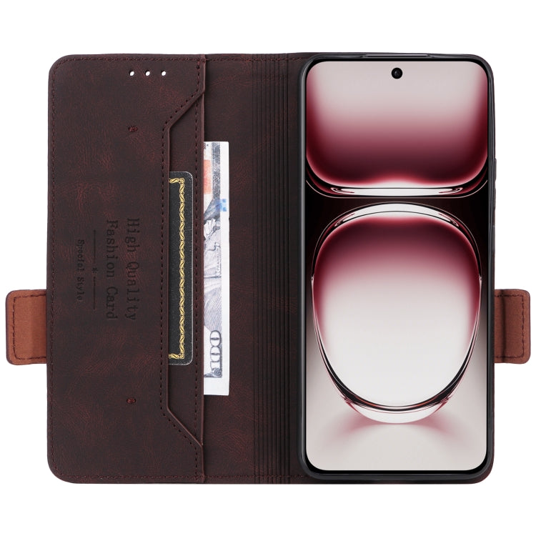 For OPPO Reno12 Global Magnetic Clasp Leather Phone Case