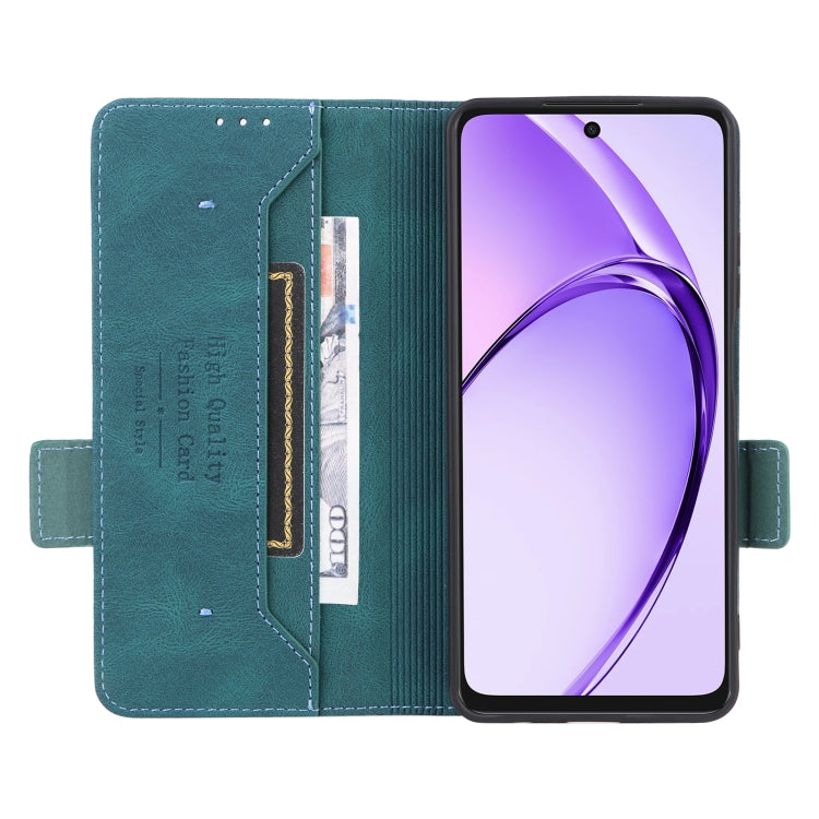 For OPPO A3x 5G India Magnetic Clasp Leather Phone Case