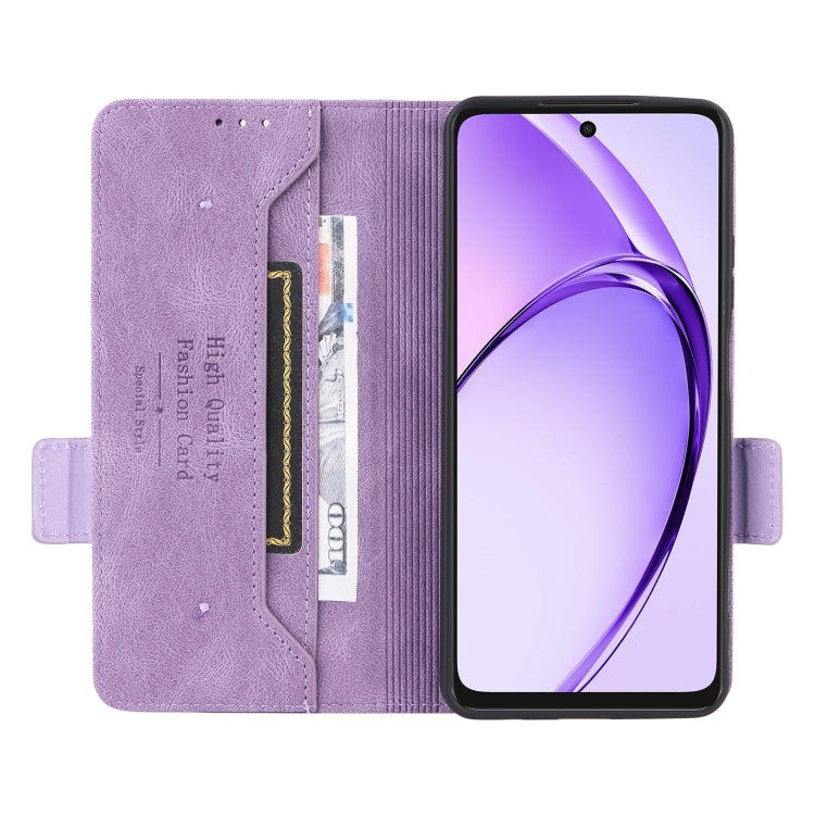 For OPPO A3x 5G India Magnetic Clasp Leather Phone Case