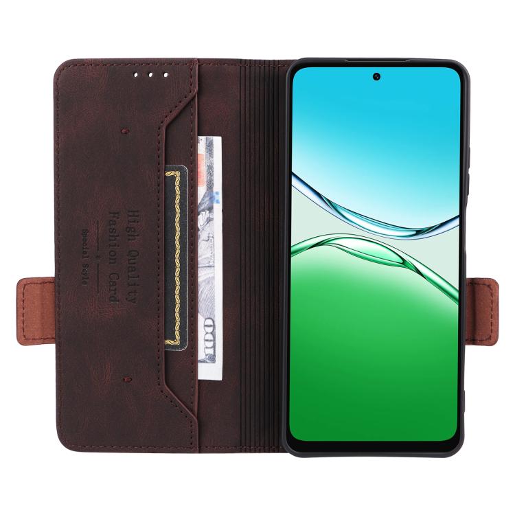 For OPPO A5x 5G / 4G Global Magnetic Clasp Leather Phone Case