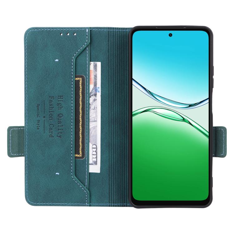 For OPPO A5x 5G / 4G Global Magnetic Clasp Leather Phone Case