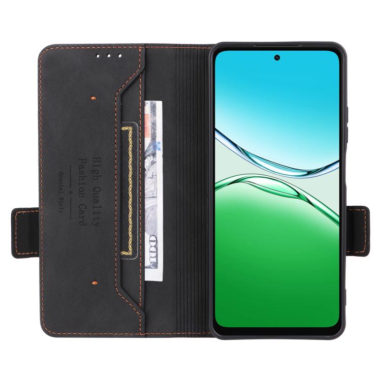 For OPPO A5x 5G / 4G Global Magnetic Clasp Leather Phone Case