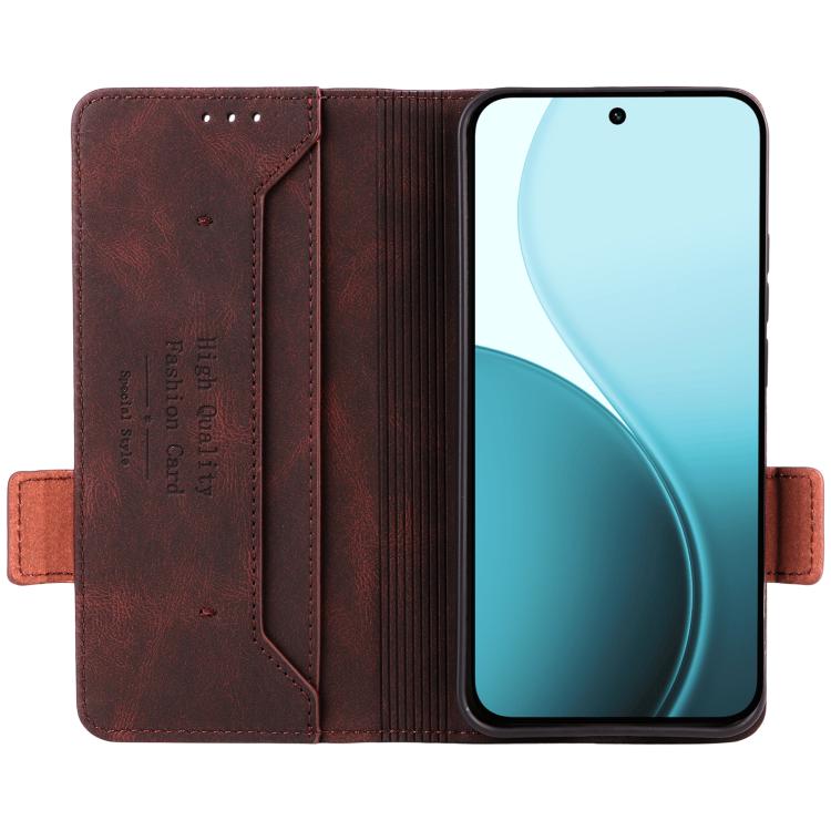 For OPPO Reno14 F 5G / 4G Magnetic Clasp Leather Phone Case