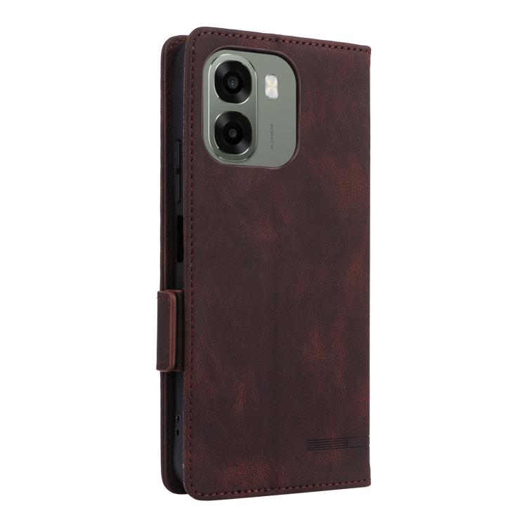 For OPPO A6x 5G / 4G Magnetic Clasp Leather Phone Case